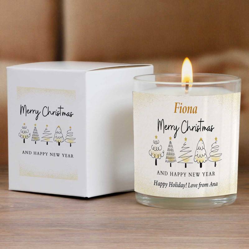 Christmas Tree - Personalised Scented Candle