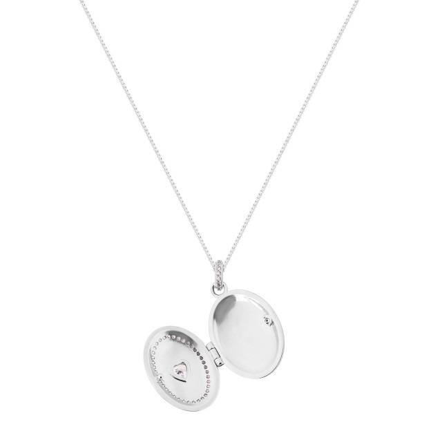 Tipperary Crystal Silver Heart Locket