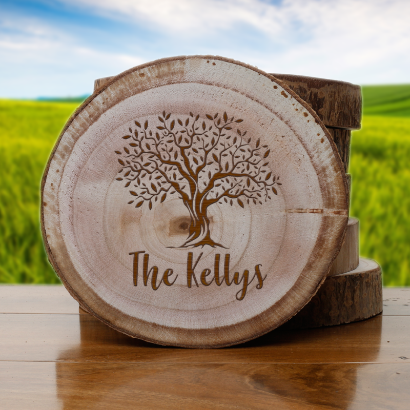 Family Name - Wooden Slice