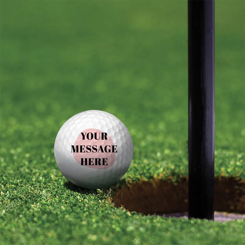 Any Text Personalised Golf Ball - Set of 3 Balls_DUPLICATE