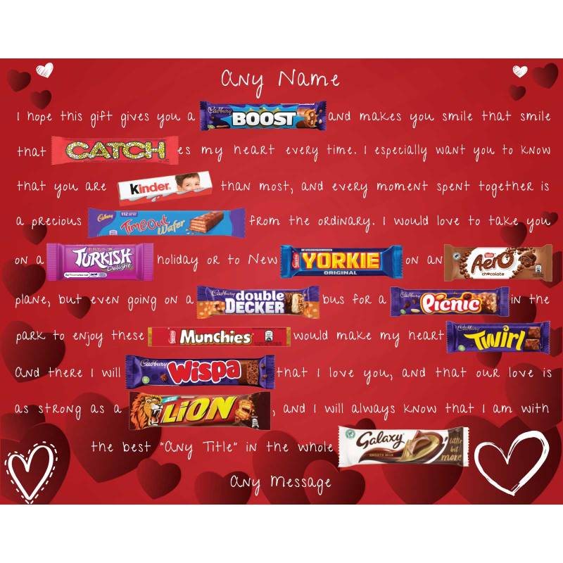 The Valentine's Day Personalised Novelty Chocolate Box