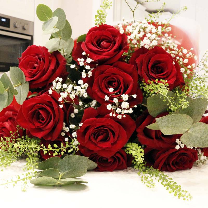 Valentine's Day Premium Red Roses Bouquet