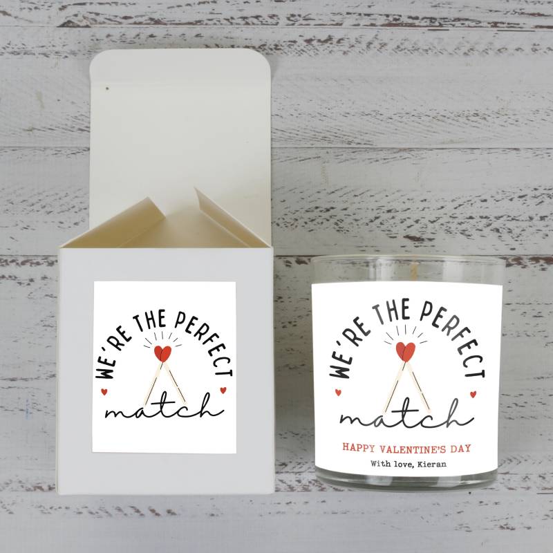 We're the perfect match - Personalised Scented Candle