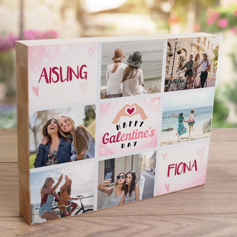 Happy Galentine's Day - Wooden Photo Blocks