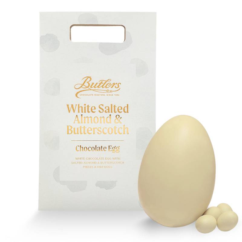 Butlers White Chocolate Salted Almond & Butterscotch Egg 275g