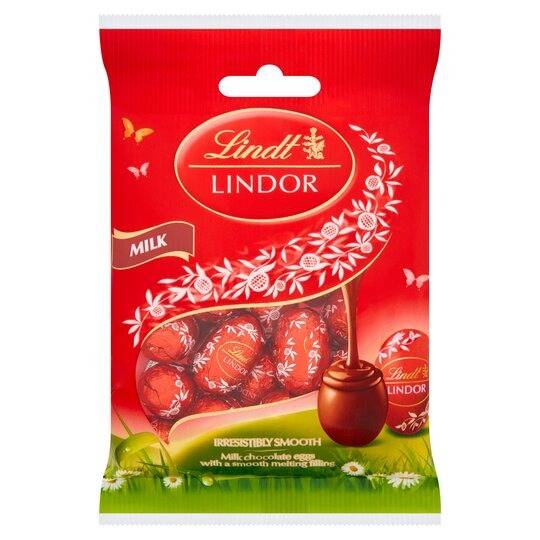 Lindt Milk Chocolate Lindor Mini Eggs 80g