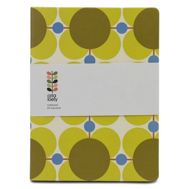 Orla Kiely Notebook A4 Squared - Atomic Flower