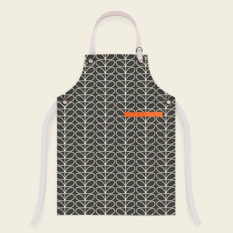 Orla Kiely Apron - Linear Stem Slate