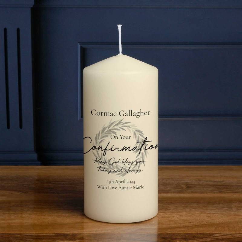 On your Confirmation - Personalised Candle