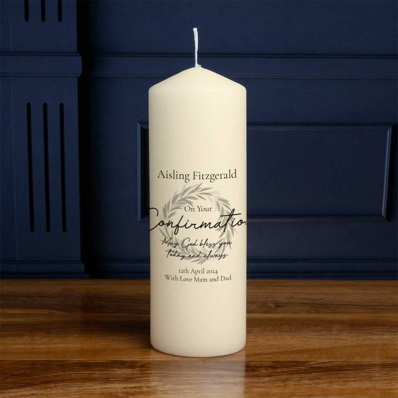 On your Confirmation - Personalised Candle