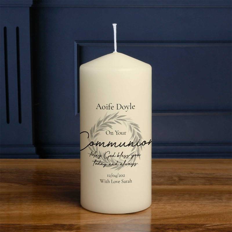 On your Communion - Personalised Candle