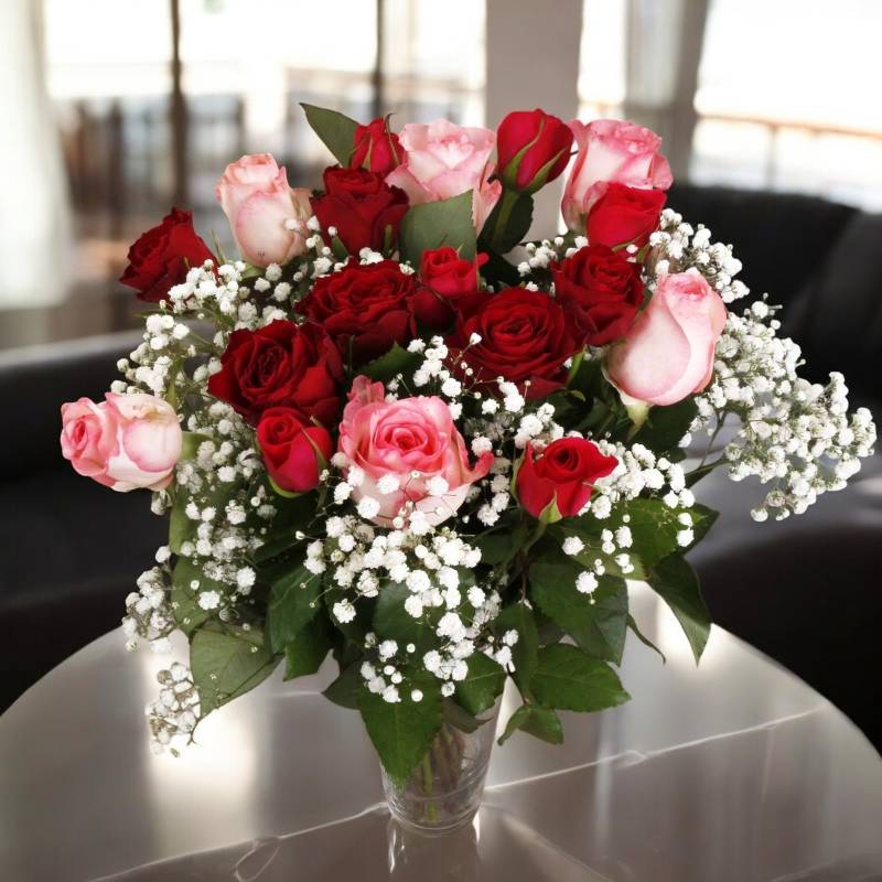 The Mixed Roses Flower Bouquet