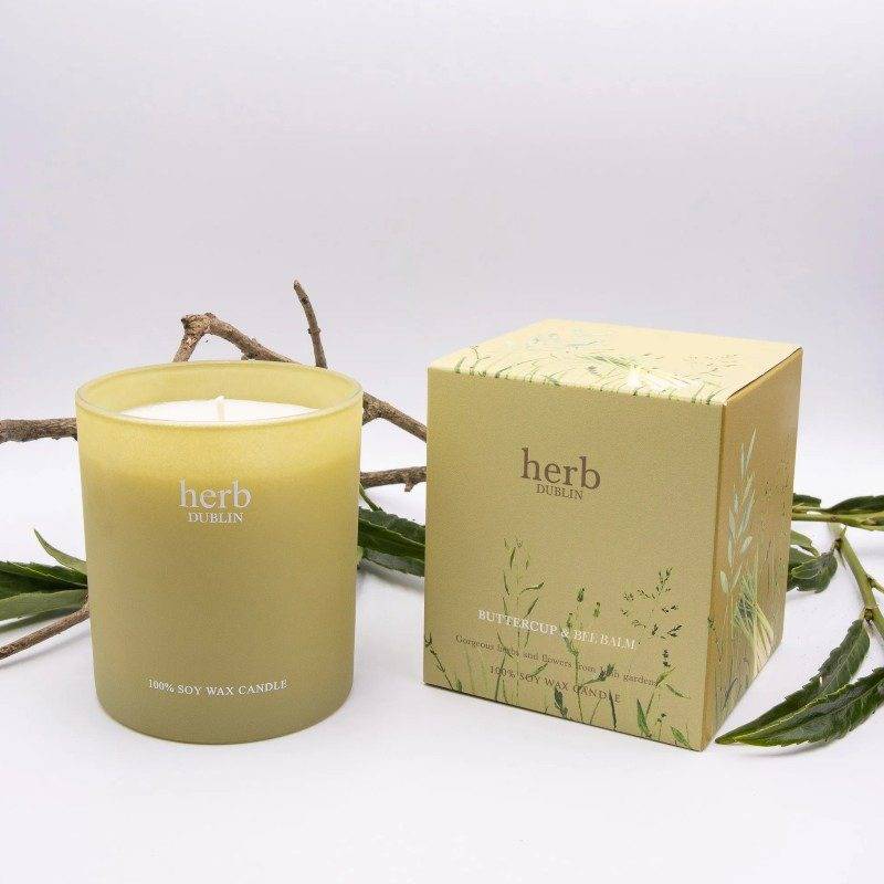 Herb Dublin Buttercup & Bee Balm Soy Wax Boxed Candle