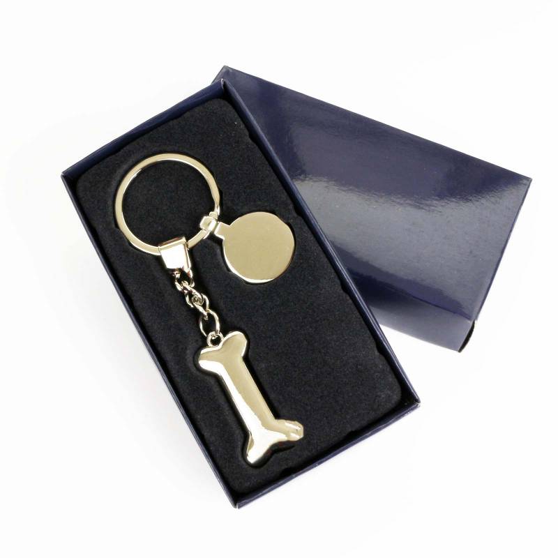 Dog Bone Keyring - Engraved