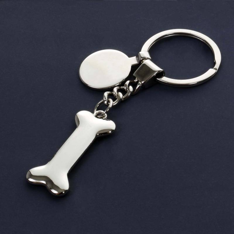 Dog Bone Keyring - Engraved