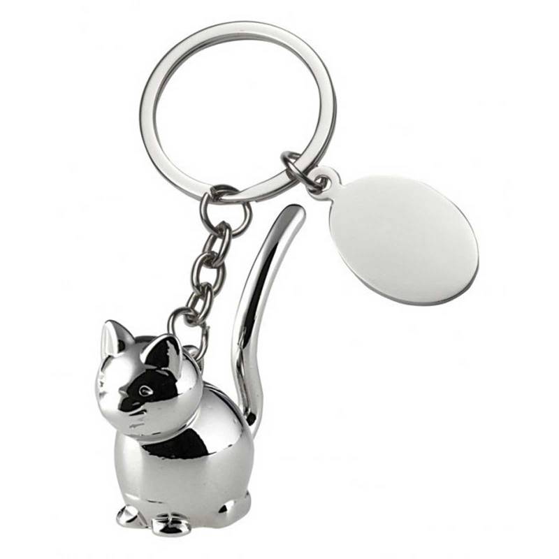 Kitty Keyring - Engraved