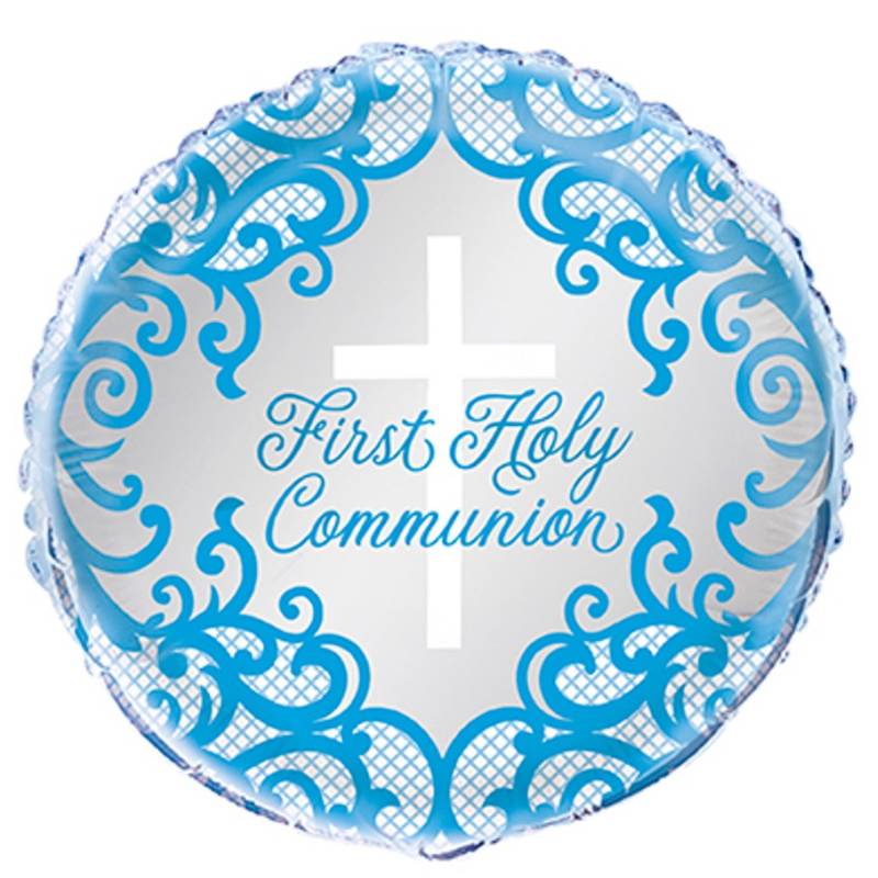 First Holy Communion Balloon - Available in Pink, Blue or Silver