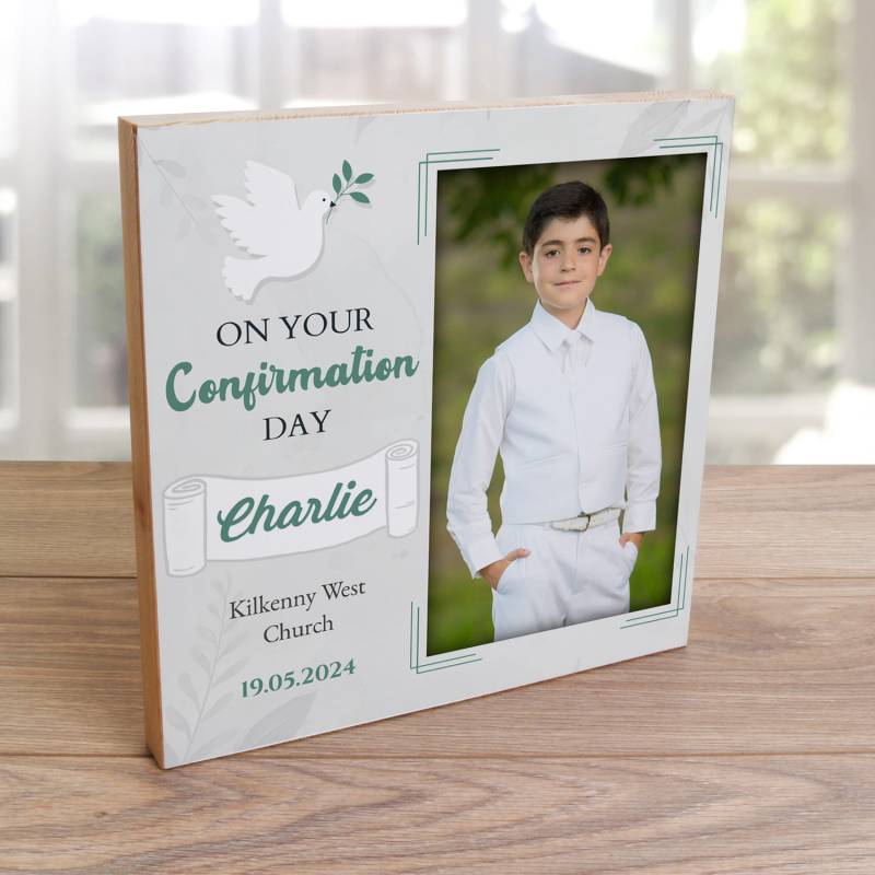 On your Confirmation - Wooden Photo Blocks