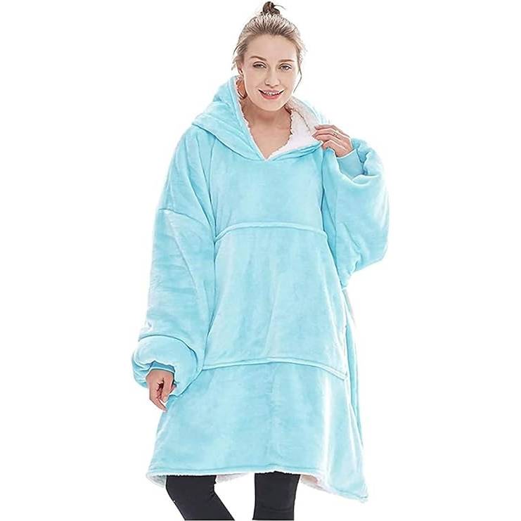 Turquoise Oversize Snuggle Hoodie