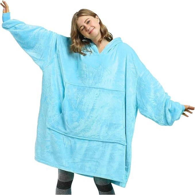 Turquoise Oversize Snuggle Hoodie