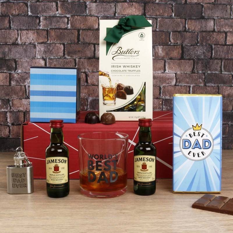 The Best Dad Whiskey Gift Box