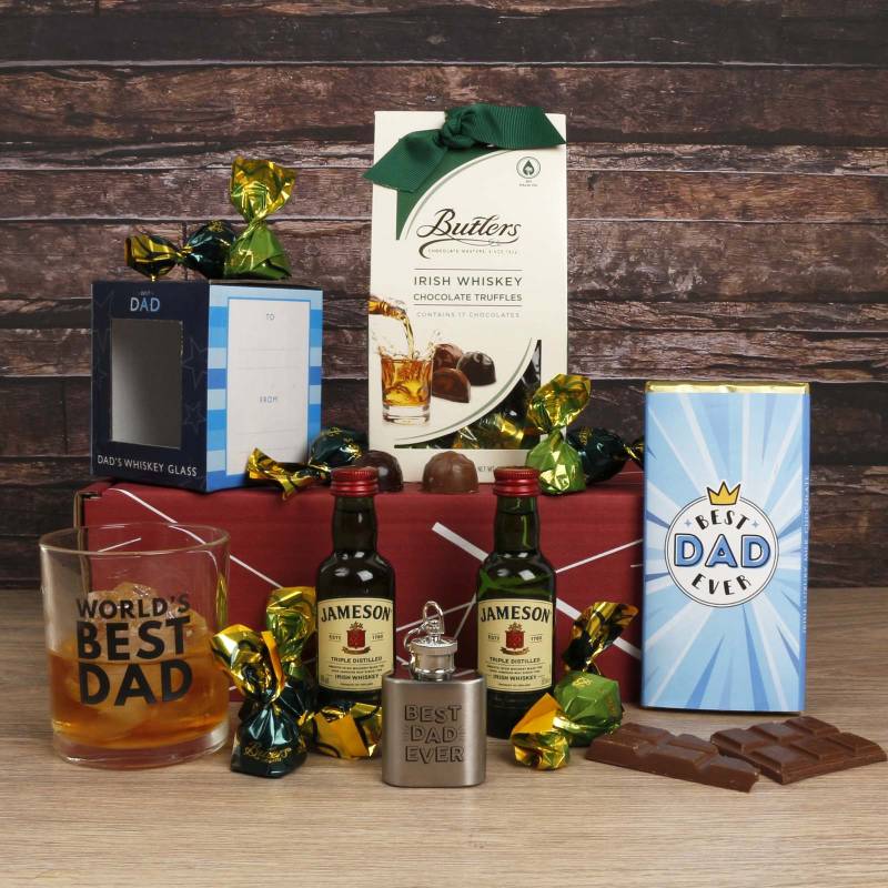 The Best Dad Whiskey Gift Box