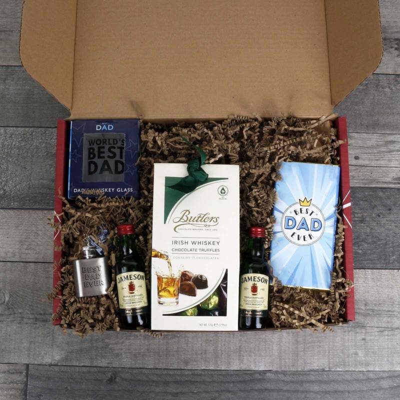 The Best Dad Whiskey Gift Box