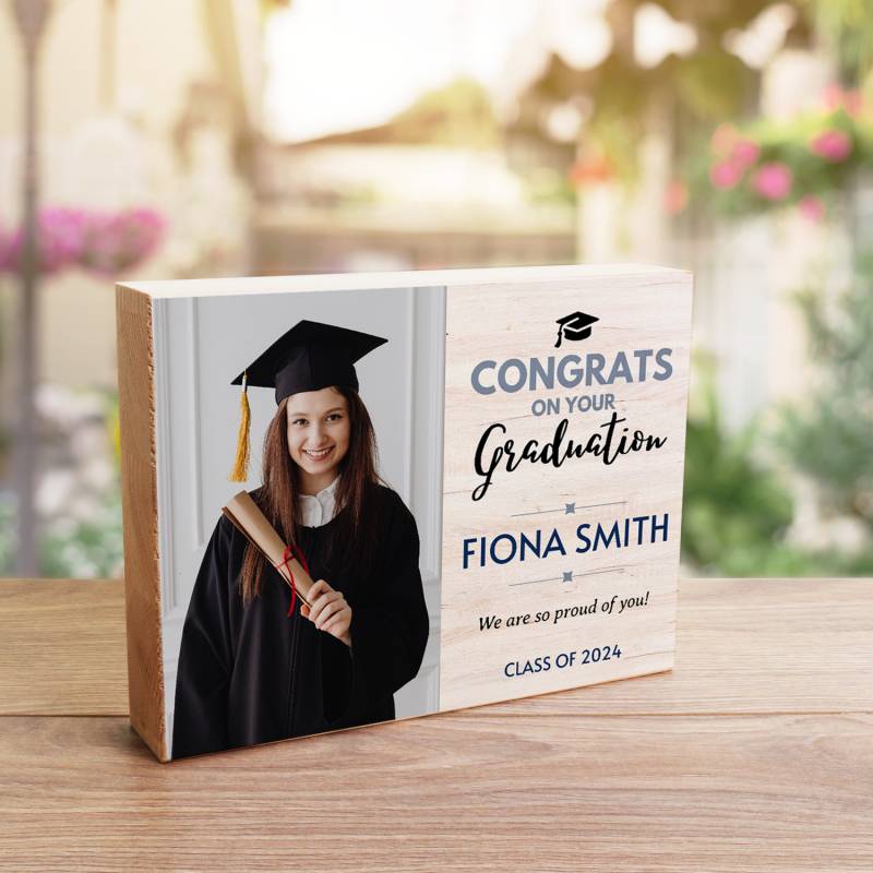 Congrats on your Graduation Wooden Photo Block