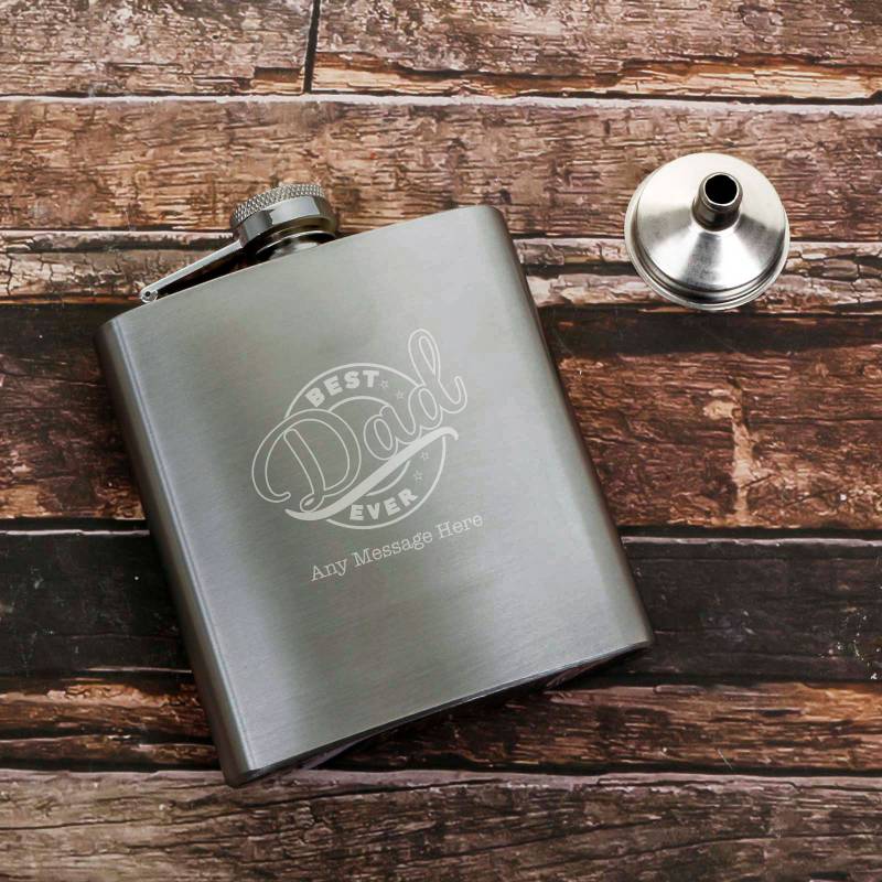 Personalised Engraved Hip Flask & Funnel