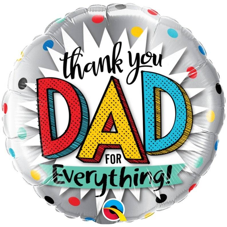 Thank You Dad For Everything Balloon in a Box