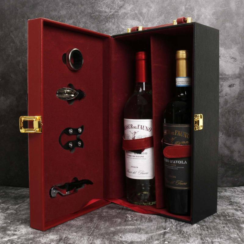 Single Vino Espanol & Irish Chocs in Leather Case_DUPLICATE