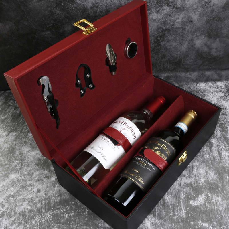 Single Vino Espanol & Irish Chocs in Leather Case_DUPLICATE