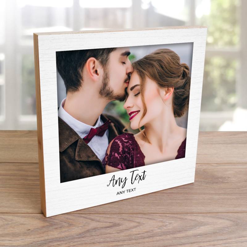 Any Photo and Text - Wooden Photo Blocks