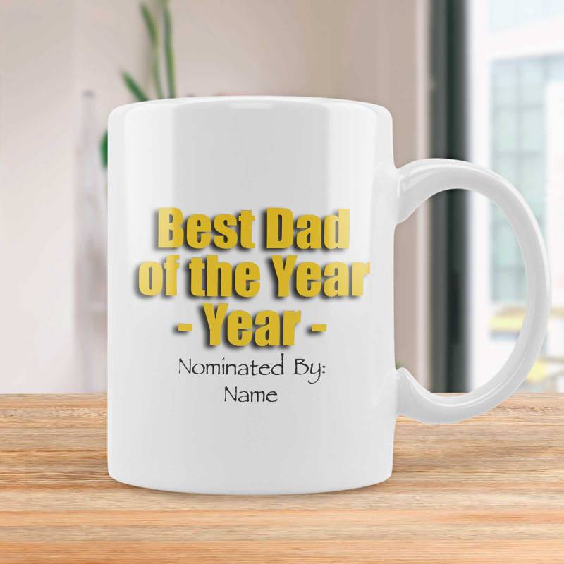 Best Dad Of The Year Personalised Mug