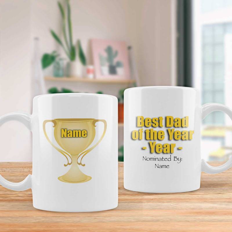 Best Dad Of The Year Personalised Mug