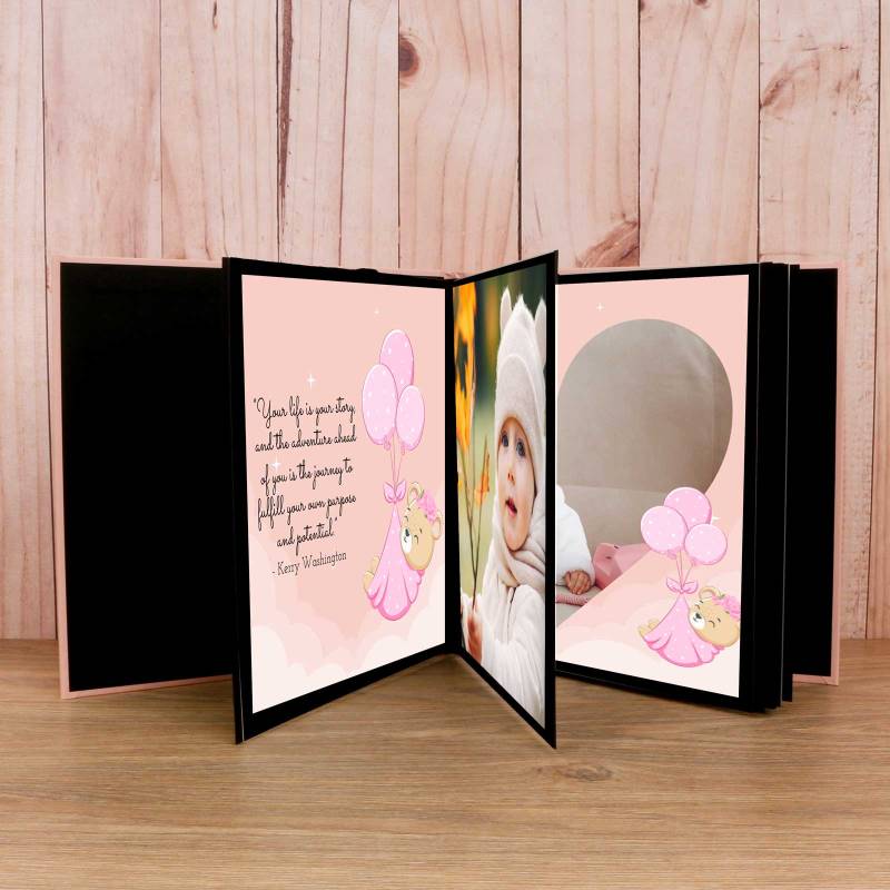 Hello Baby Pink Personalised Photo Book