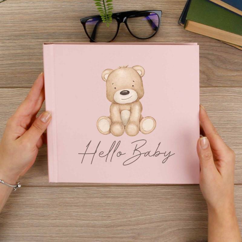 Hello Baby Pink Personalised Photo Book