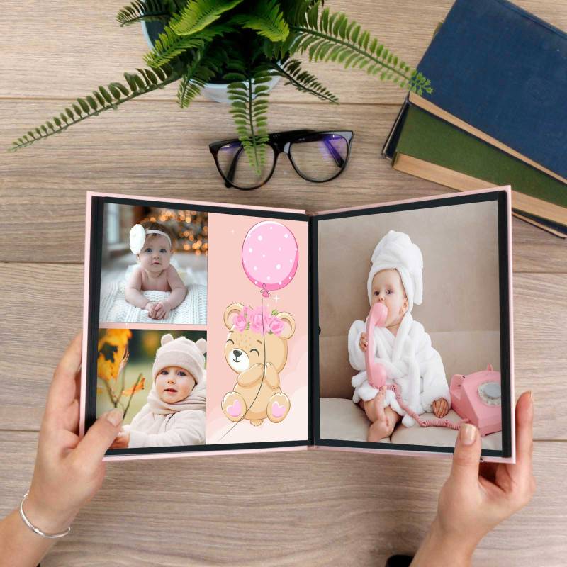 Hello Baby Pink Personalised Photo Book