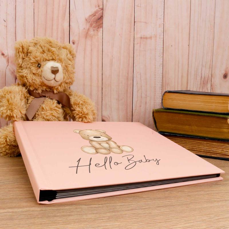 Hello Baby Pink Personalised Photo Book