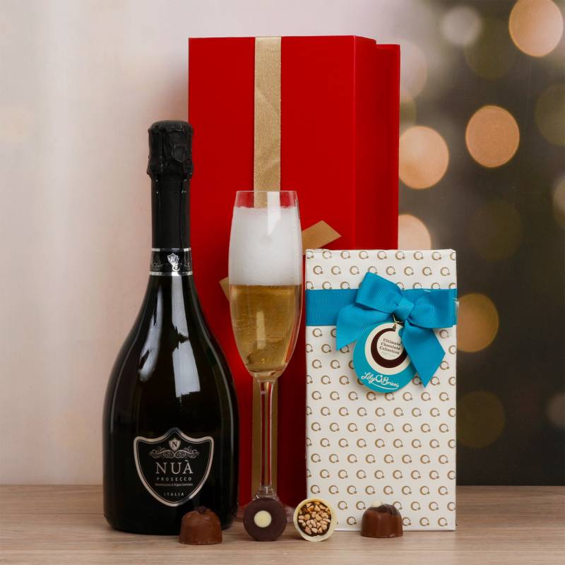 Italian Nua Prosecco & Irish Chocs in Gift Box