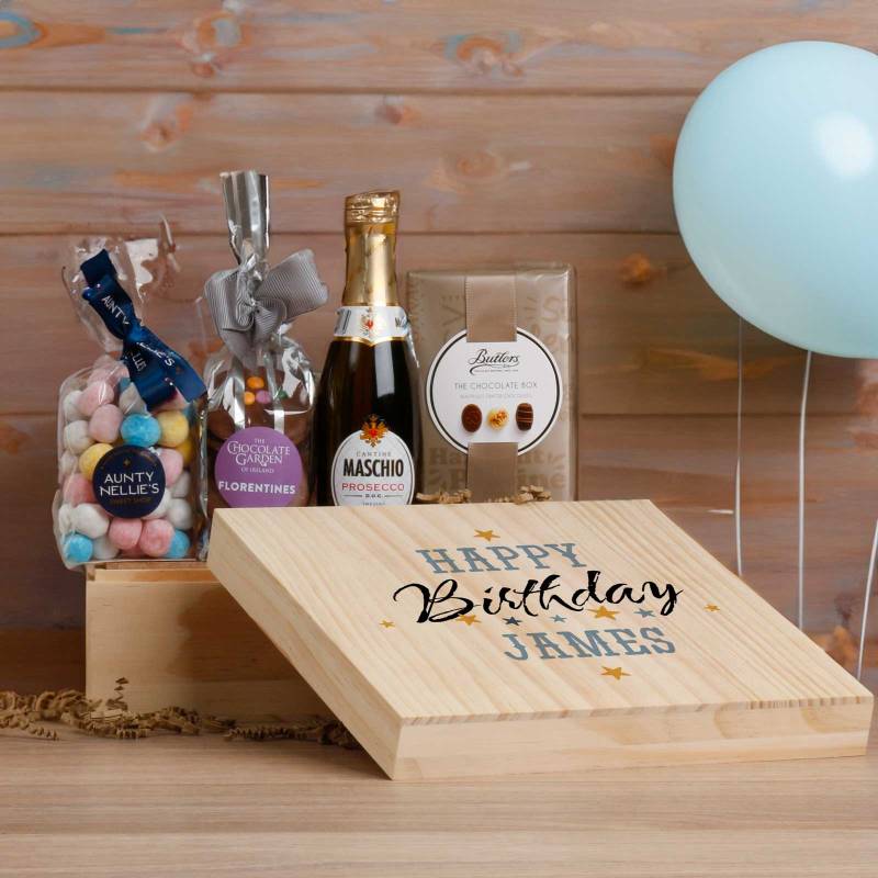 Personalised Happy Birthday Bubbles Keepsake Gift Box