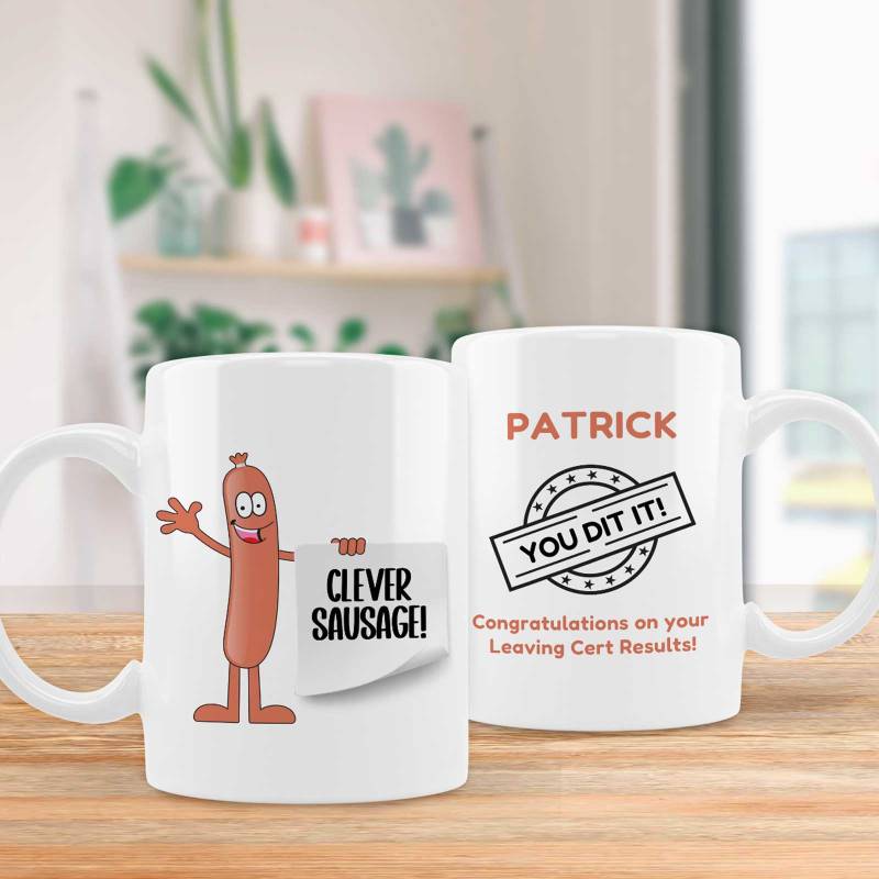 Clever Sausage, You Did It! Personalised Mug