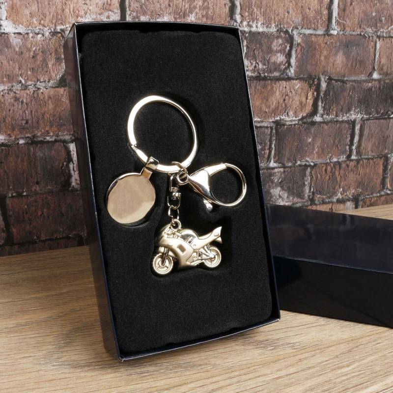 Motorcycle Keyring - Engraved