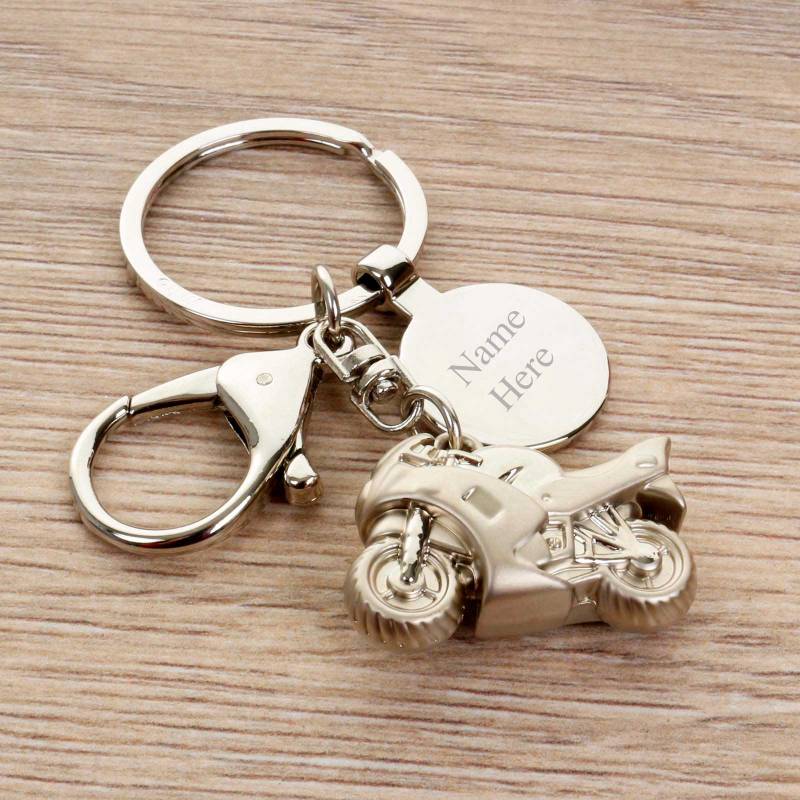 Motorcycle Keyring - Engraved