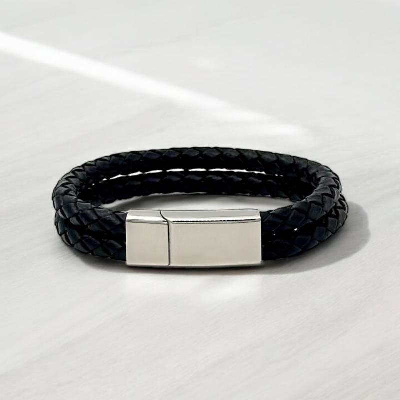 Men's Double Layer Bracelet - Engraved