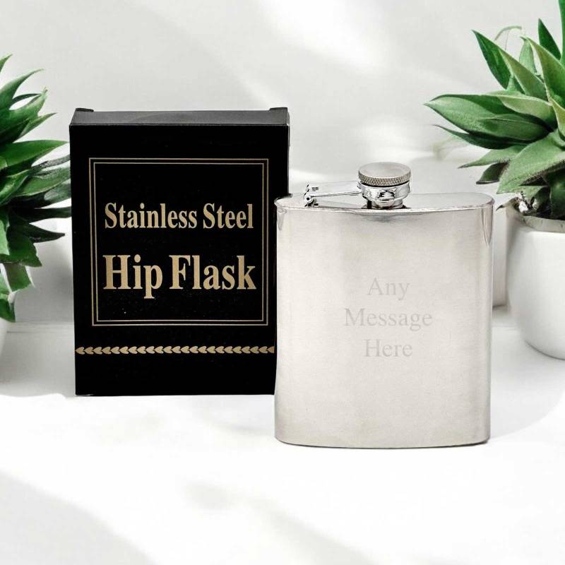 Personalised Engraved Hip Flask