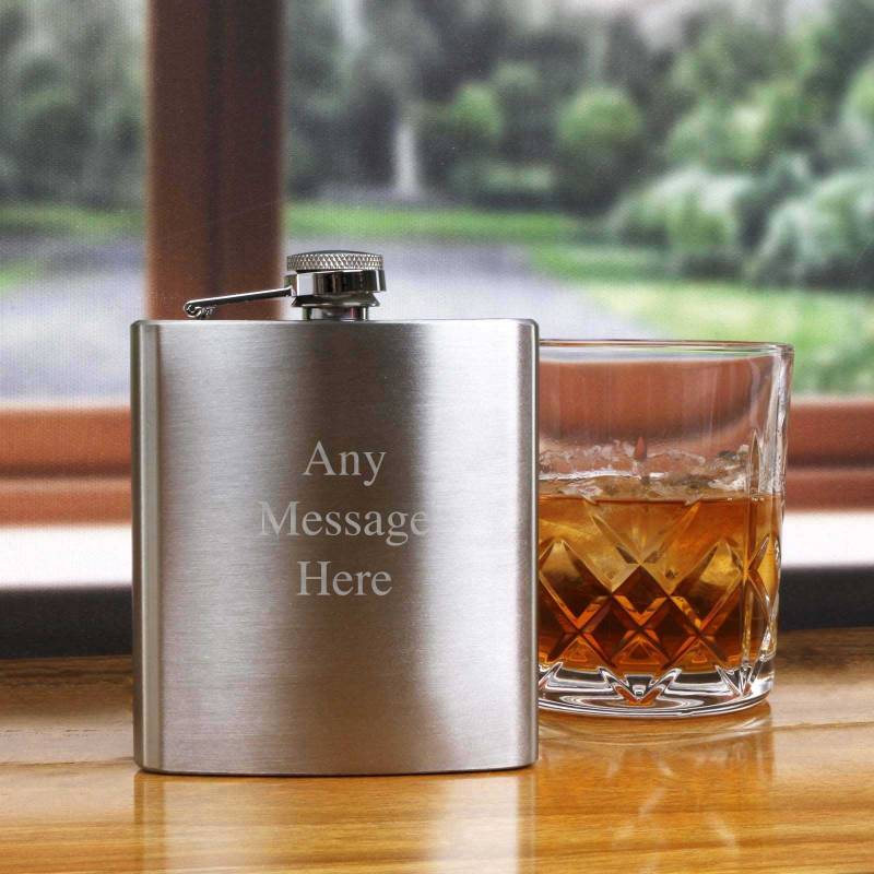 Personalised Engraved Hip Flask