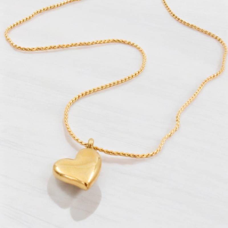 Gold Plated Heart Deliacte Necklace