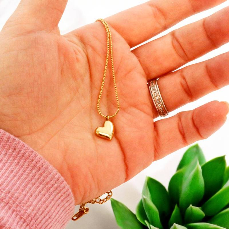 Gold Plated Heart Deliacte Necklace