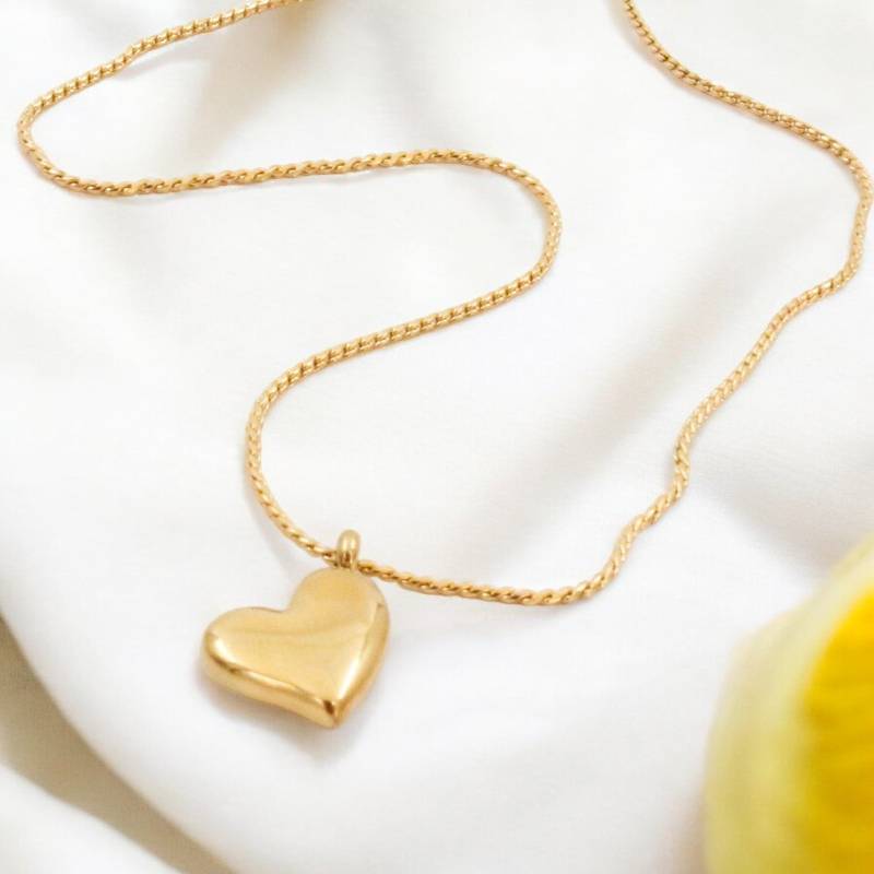 Gold Plated Heart Deliacte Necklace